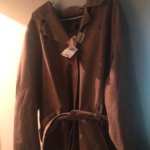 Suede Faux Leather Jacket